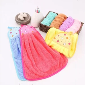 Hanging Kitchen Towel – Soft Absorbent Dish Towel for Kitchen & Bathroom Use