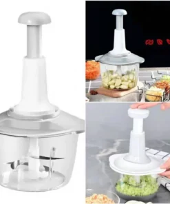 2L Multifunction Manual Food Chopper & Hand Blender – Kitchen Vegetable Cutter