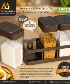 3 Pcs Spice Masala Storage Box Set – Kitchen Seasoning Organizer