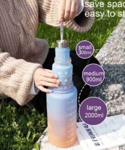 3-in-1 Durable Water Bottle Set – BPA-Free Plastic Bottles (Pack of 3)