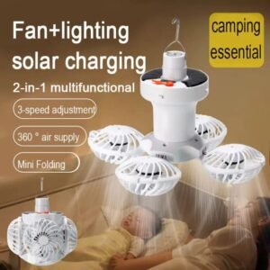 ☀️ *Portable Camping Fan Light* 💡🌬️