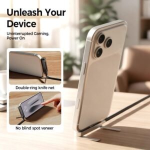 🔌 *2-in-1 Charger Cable with Phone Stand*