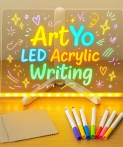 ✨ Acrylic LED Writing Board – Glowing Message & Memo Board ✨