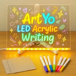 ✨ Acrylic LED Writing Board – Glowing Message & Memo Board ✨