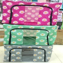 66 Ltr Storage Box for Clothes | Strong Steel Frame Wardrobe Organizers Storage for Cloth