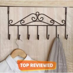 Over The Door Hanger – 7 Hooks, Space-Saving Organizer