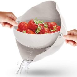 Double Drain Basket Bowl Washing vegetables basket