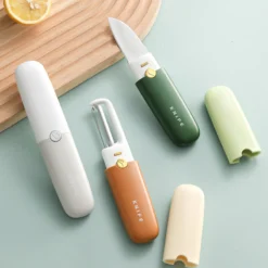 Stainless Steel 2 in 1 Fruit cutting Knife with Peeler
