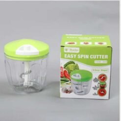 Easy Chopper Spin Cutter – 5 Blades (Manual Vegetable & Fruit Dicer)