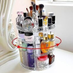 360 Rotating Makeup Organizer Cosmetic Organizer Desktop