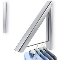 Stock Your Home Single Foldable Clothing Rack, Wall-Mounted