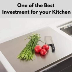Stainless Steel Cutting Board – Large, Durable Surface for Effortless Food Preparation