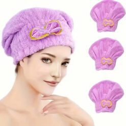 Good Quality Hair Wrap Bath Towel Cap – Quick Dry Spa Hat