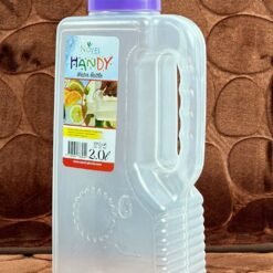 Blue Plastic Transparent Water Bottle - 2000ML | Durable & Stylish Hydration