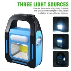 Led Work Lamp Usb Rechargeable Portable Solara Hiking Camping Lights
