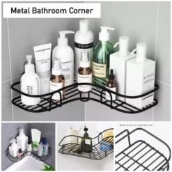Metal Bathroom Corner Rack Storage