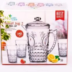 7in1 Jug Glass Set # 2 6 Pcs Glass + 1 Pcs Jug.