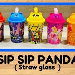 PANDA STRAW GLASS