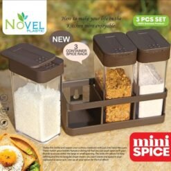 3 Pcs Set Spice Masala Plastic Storage box