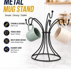 ☕ Metal Mug Stand – Stylish Kitchen Organizer