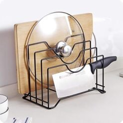 🍽️ Metal 5 Layers Plate Stand – Heavy Duty Kitchen Storage Rack