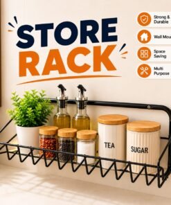 Metal Wall Storage Rack | Durable Space-Saving Organizer