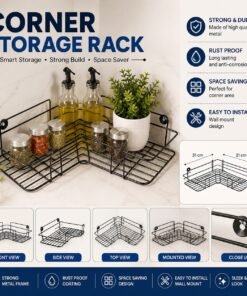 Corner Storage Rack | Stylish Space-Saving Organizer