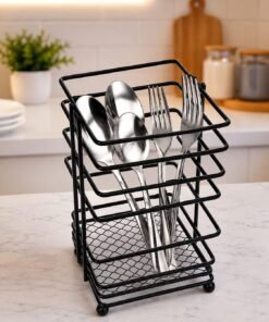 Metal Spoon Rack | Kitchen Cutlery Organizer