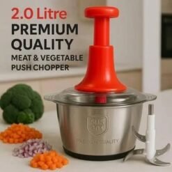 2L Stainless Steel Push Down Dispenser