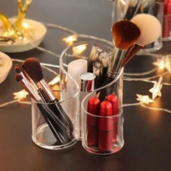 Acrylic Cosmetic Organizer – Makeup Brush & Accessories Holder