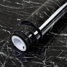 Self-Adhesive Black Marble Sheets 60cm x 2m