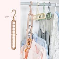 Nine-Hole Magic Folding Super Hanger – Space-Saving Closet Organizer