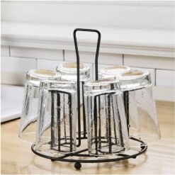 Glass Stand – 6 Glass and Cup Holder