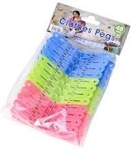 Pack of 20 Plastic Clothes Hanging Clips – Durable & Multi-Purpose
