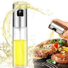 Glass Oil Spray Bottle with Pump – Control Oil Easily, Kitchen Essential