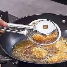 Stainless Steel Frying Spoon Durable Kitchen Cooking