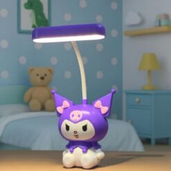 Multipurpose Rechargeable Chrome Table Lamp with Built-in Pencil Sharpener