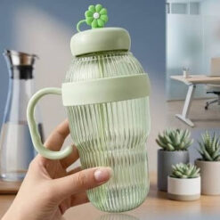 High Quality Plastic Tumbler with Sipper – 950ml Trending Water Bottle