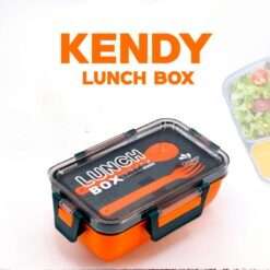 kendy lunch box with partition and spoons